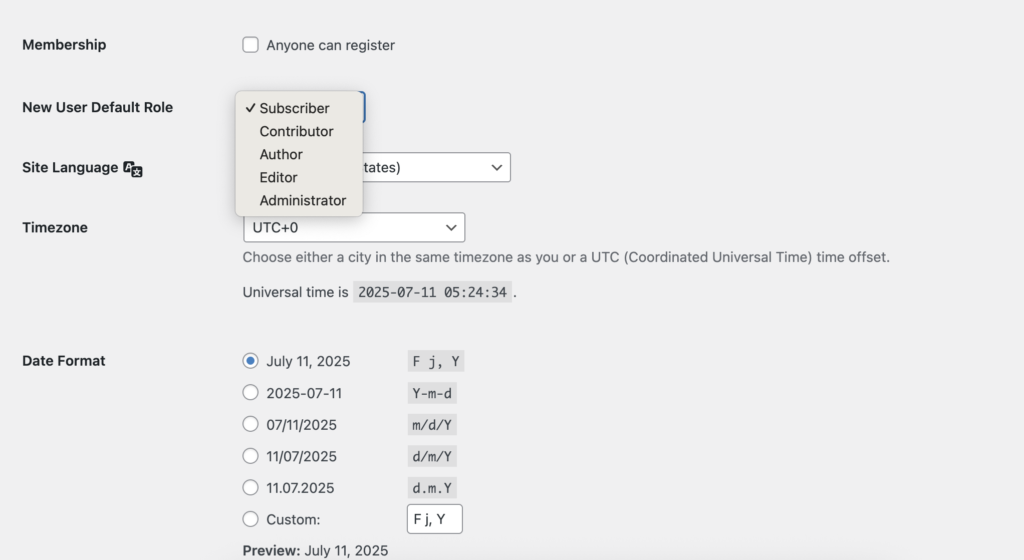WordPress security best practices: Define user roles
